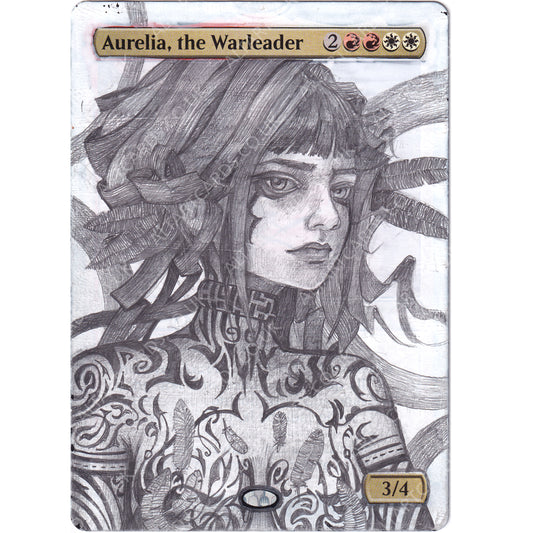 Altered Art - Aurelia, the Warleader