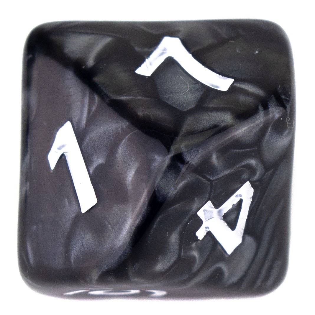 7 Dice Poly Set - GIANT - Black