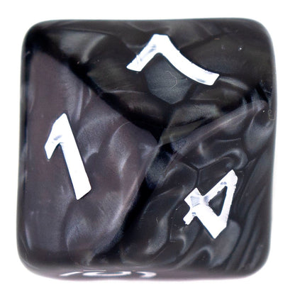 7 Dice Poly Set - GIANT - Black