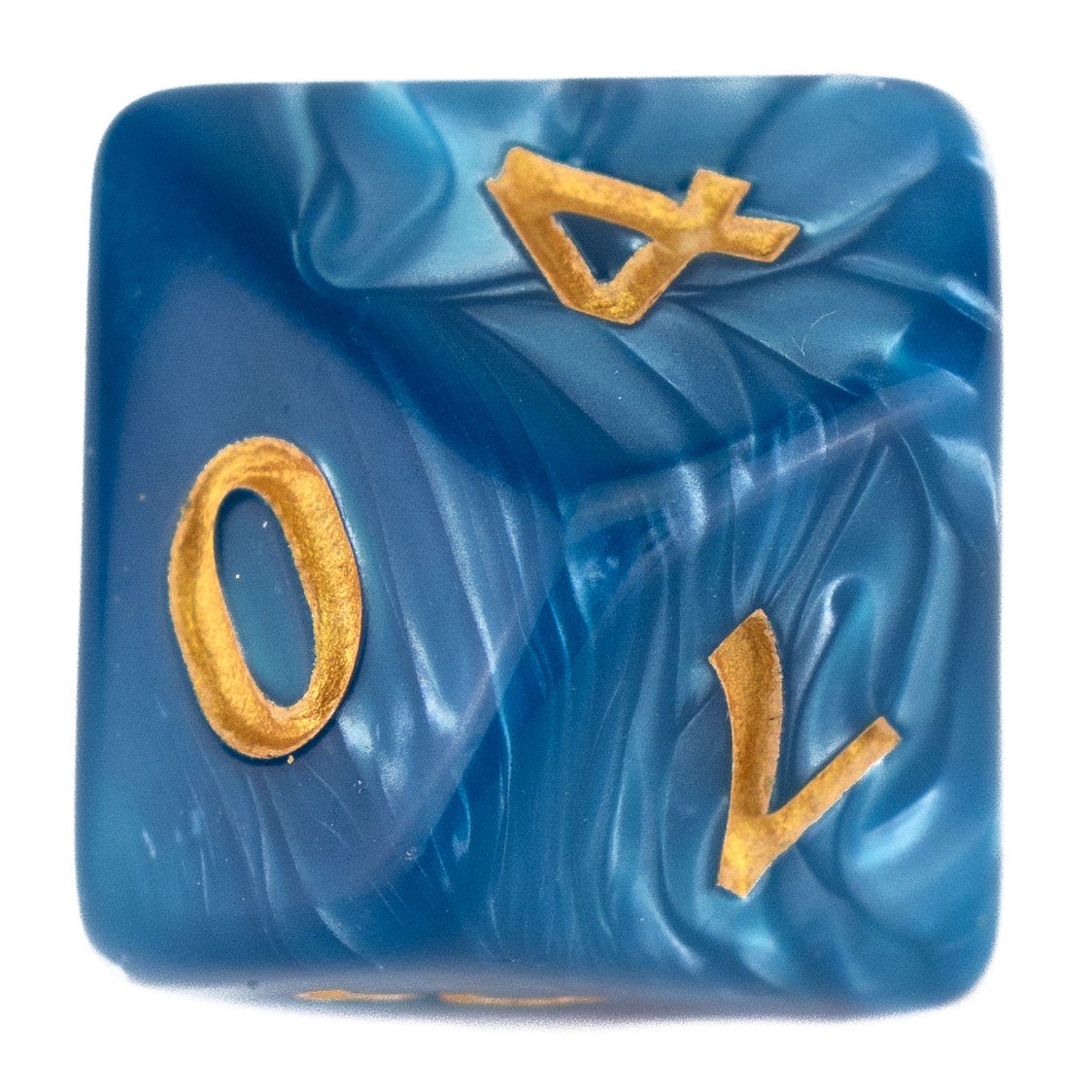 7 Dice Poly Set - GIANT - Aqua