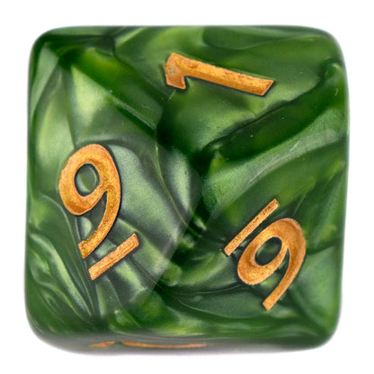 7 Dice Poly Set - GIANT - Green