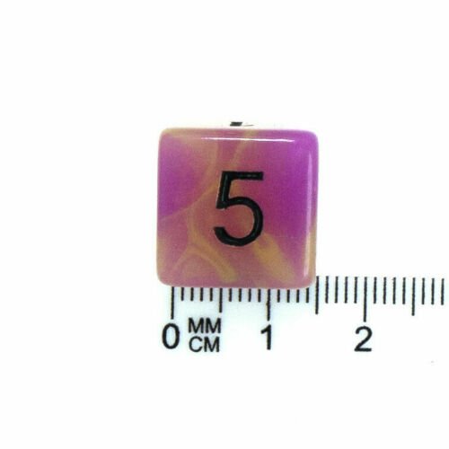 7 Dice Poly Set - Glow in the Dark - Purple/Yellow