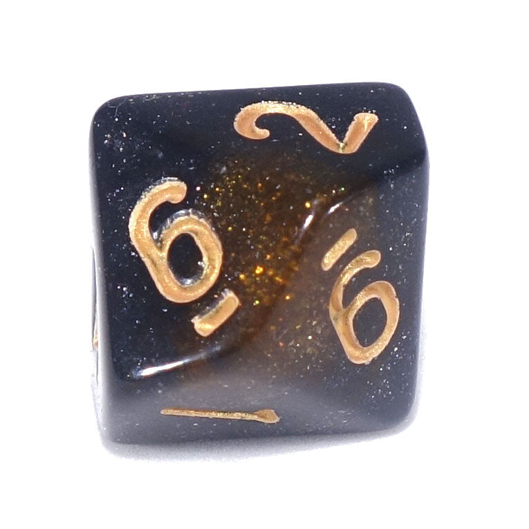 7 Dice Poly Set - Twilight Amber