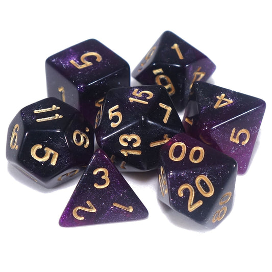 7 Dice Poly Set - Twilight Purple