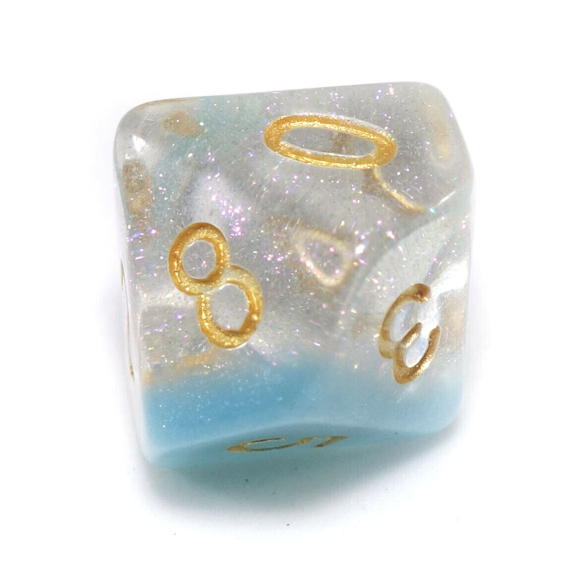 7 Dice Poly Set - Snowglobe Blue