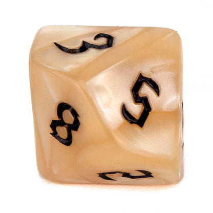 7 Dice Poly Set - Chaos Pearl - Beige