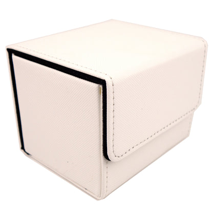 Deck Box - 100 Card Sideload - White (Black)