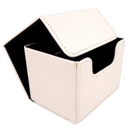 Deck Box - 100 Card Sideload - White (Black)