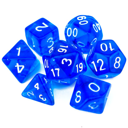 7 Dice Poly Set - MINI Gem - Blue