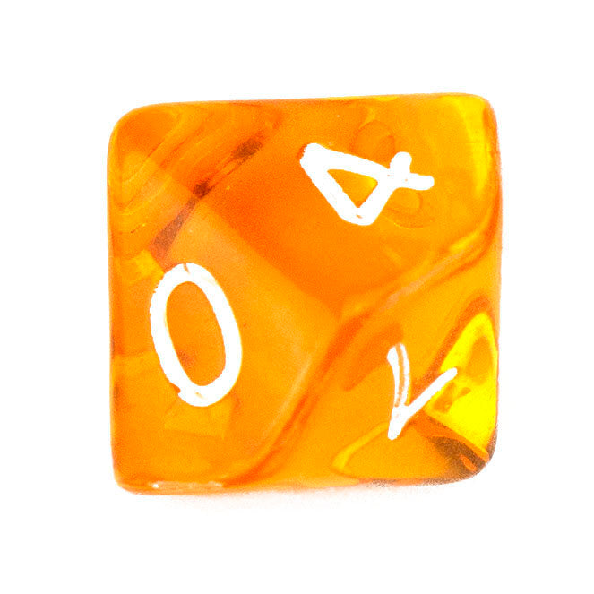 7 Dice Poly Set - MINI Gem - Orange