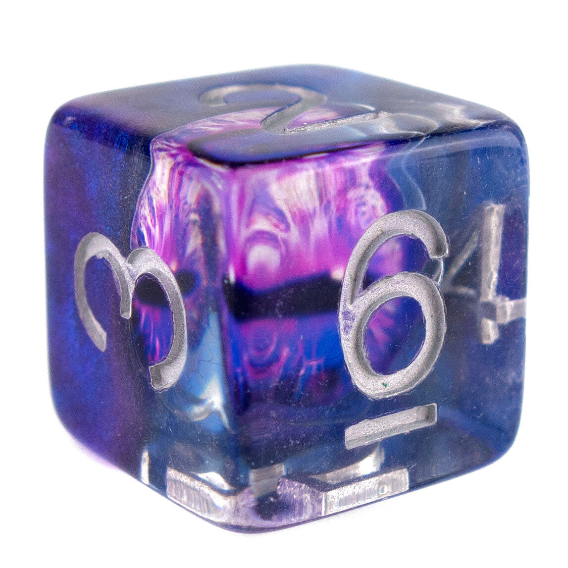 7 Dice Poly Set - Demon Eye - Purple