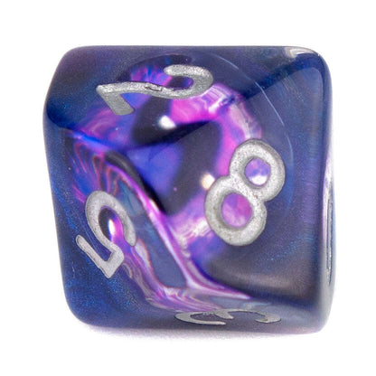 7 Dice Poly Set - Demon Eye - Purple