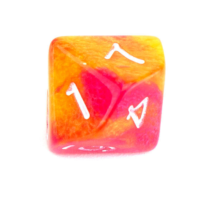 7 Dice Poly Set - MINI Blend - Pink/Orange