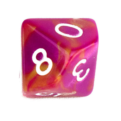 7 Dice Poly Set - MINI Blend - Pink/Yellow