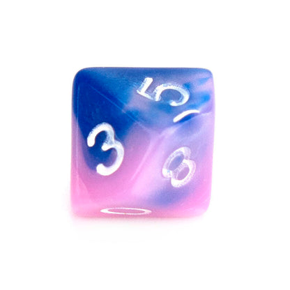 7 Dice Poly Set - MINI Blend - Pink/Blue