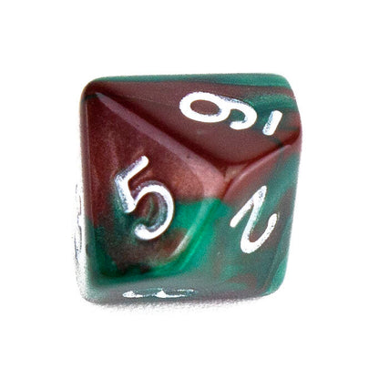 7 Dice Poly Set - MINI Blend - Green/Brown