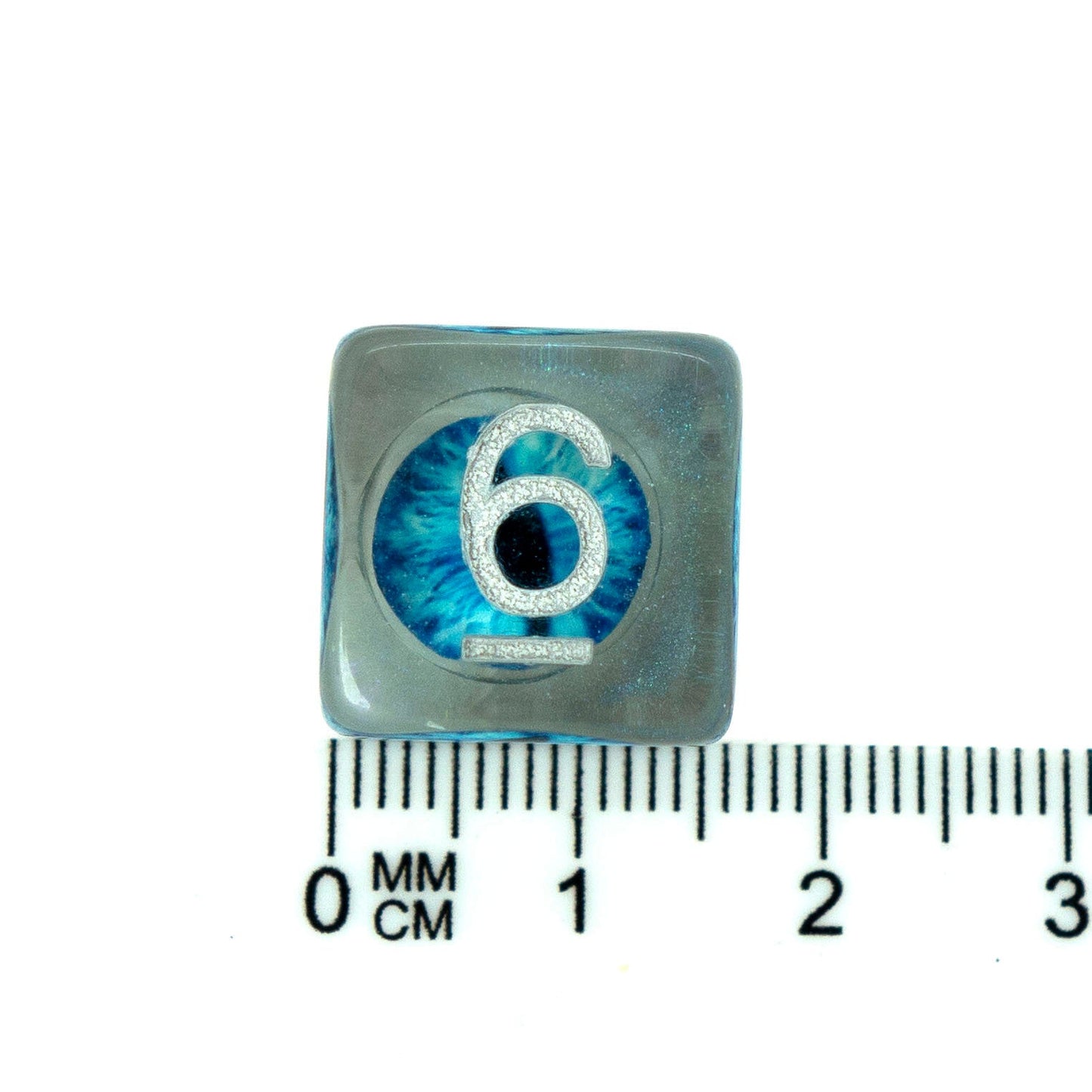 7 Dice Poly Set - Demon Eye - Blue