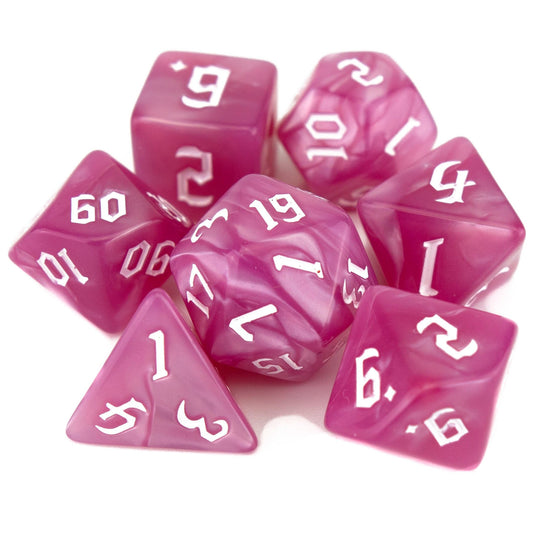 7 Dice Poly Set - Chaos Pearl - Magenta