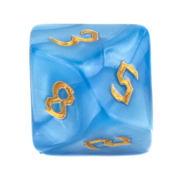 7 Dice Poly Set - Chaos Pearl - Blue