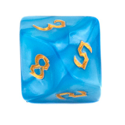 7 Dice Poly Set - Chaos Pearl - Blue