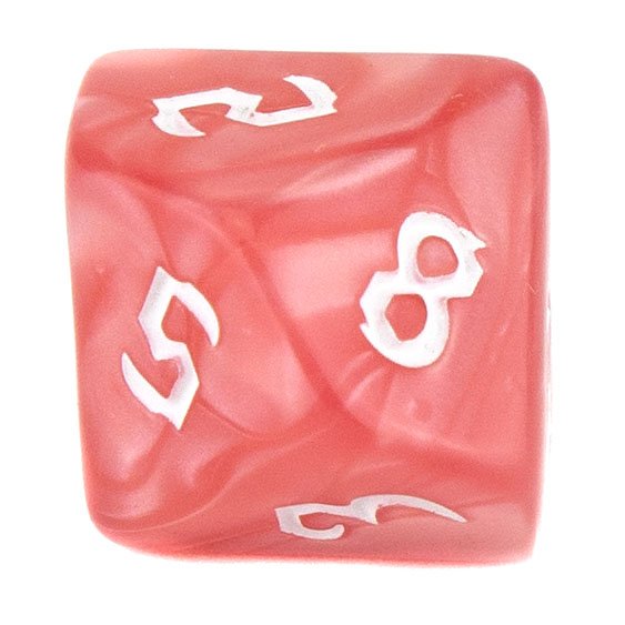 7 Dice Poly Set - Chaos Pearl - Rose