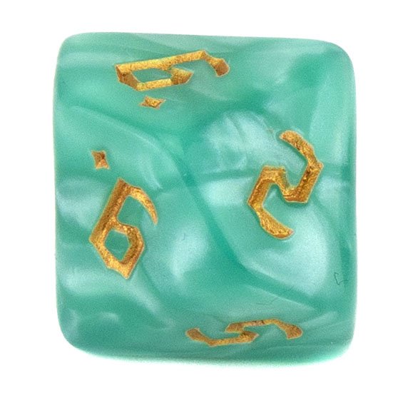 7 Dice Poly Set - Chaos Pearl - Green