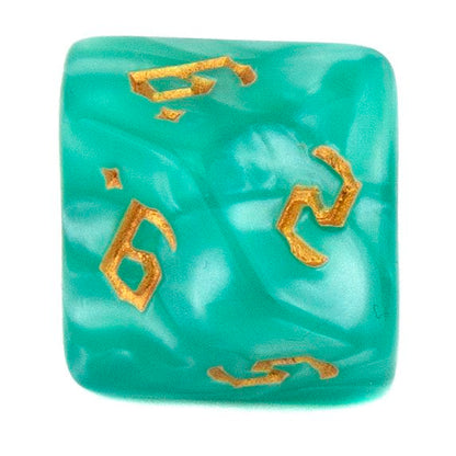 7 Dice Poly Set - Chaos Pearl - Green