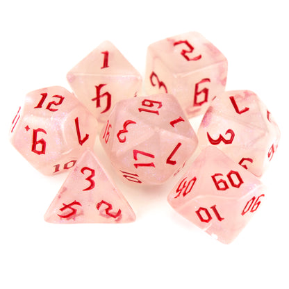 7 Dice Poly Set - Chaos Shimmer (Red)