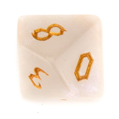 7 Dice Poly Set - Chaos Shimmer (Gold)