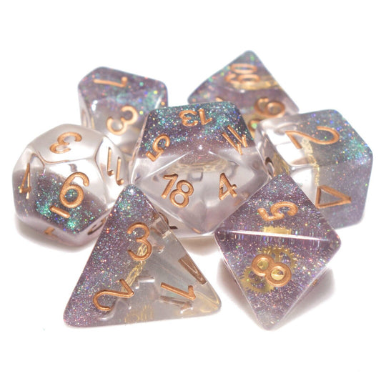 7 Dice Poly Set - Steampunk (Universe)