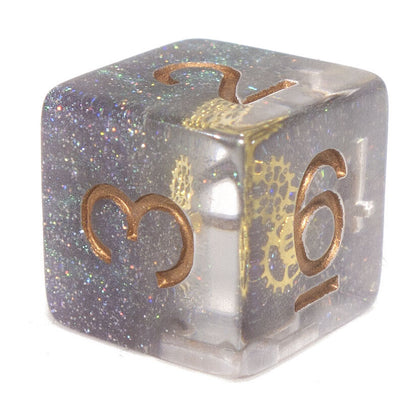 7 Dice Poly Set - Steampunk (Universe)